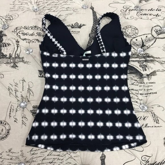 NWOT SEA LEVEL Spliced Print Tankini Top - Picture 3 of 4